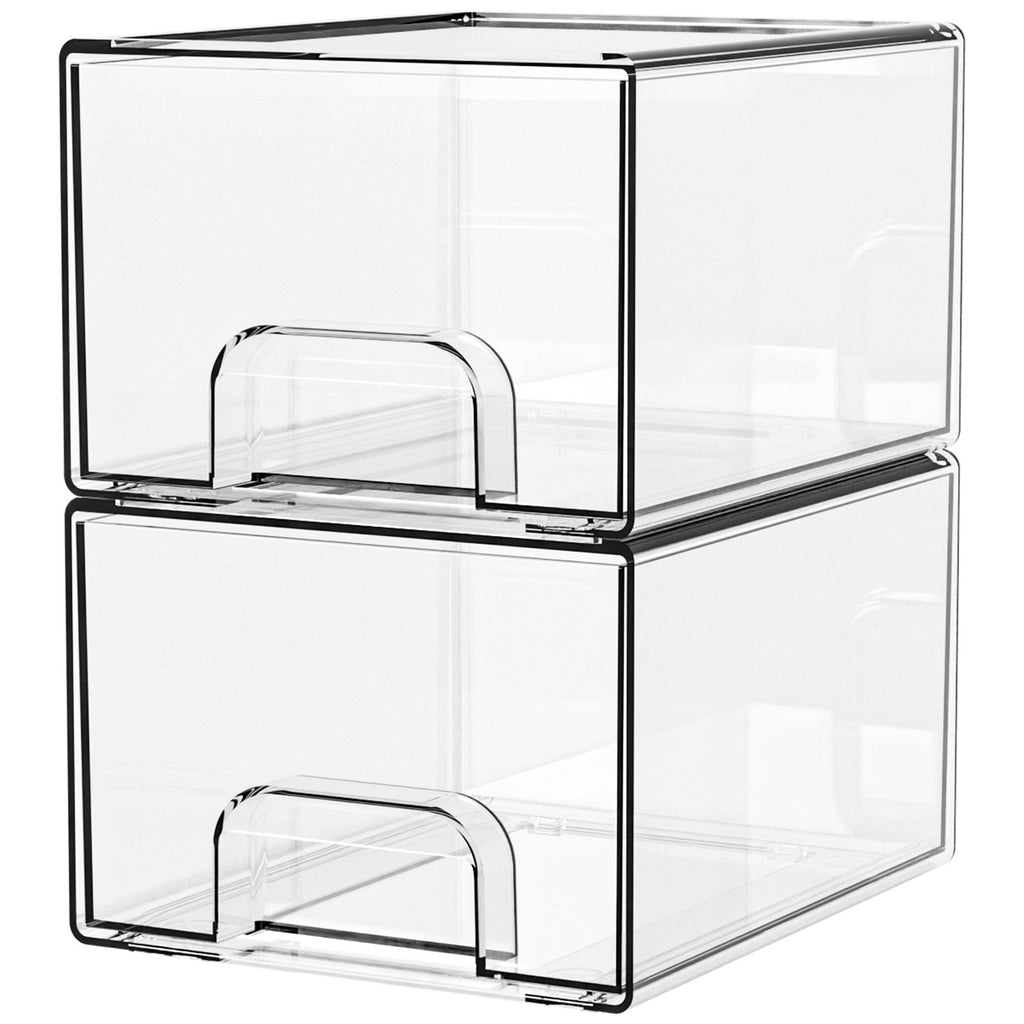 Clear Stackable Storage Drawers – Acrylic Organizer
