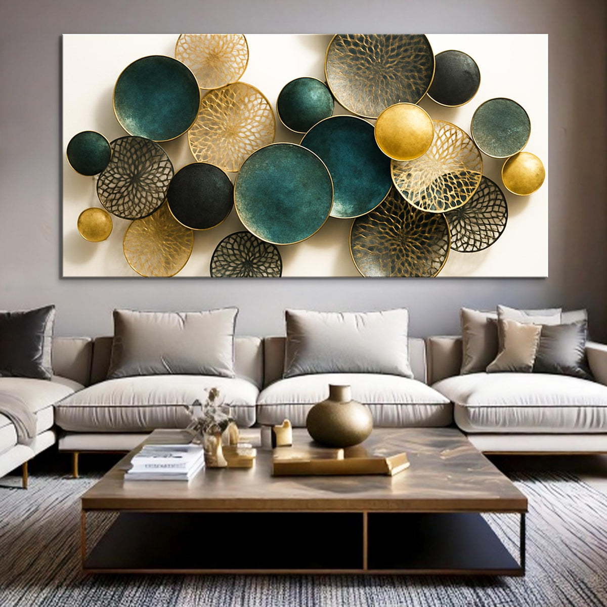 Lotus Leaf Abstract Wall Art VIII