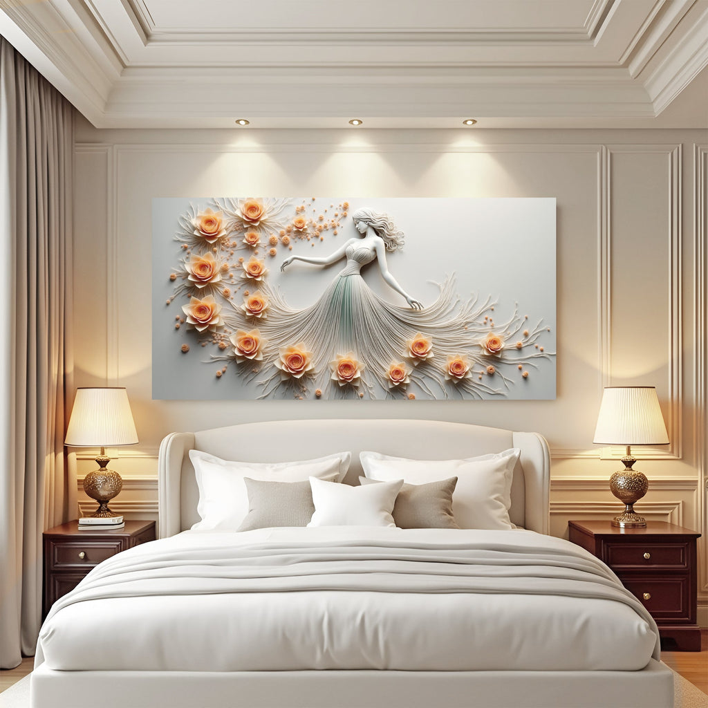 Modern Minimalist Woman Dance Wall Art