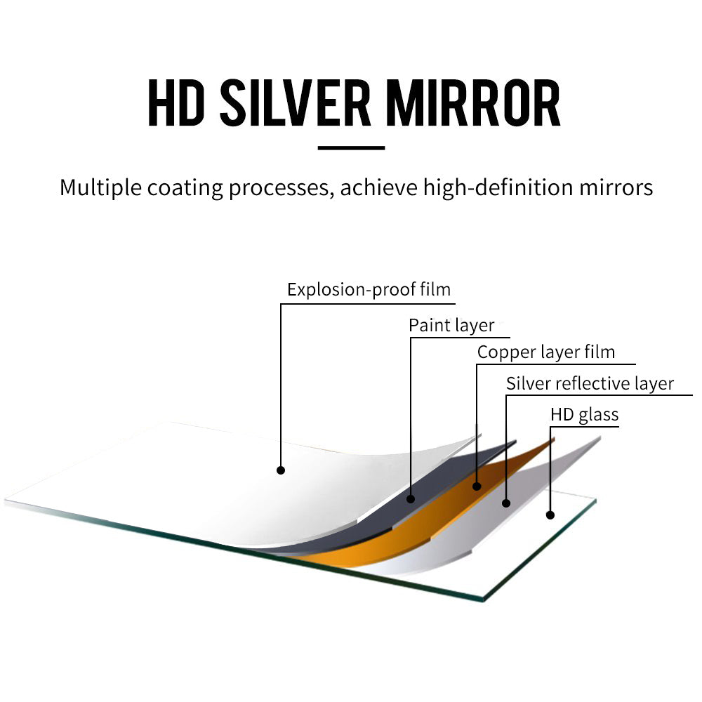 36x24 inch modern black bathroom mirror with aluminum frame decorative wall mirror suitable for living room, bedroom