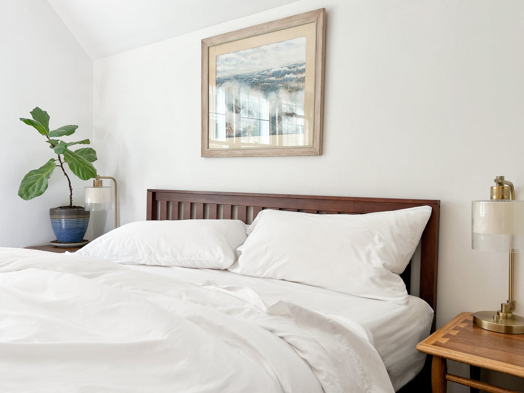 Organic Percale Bed Sheets Set