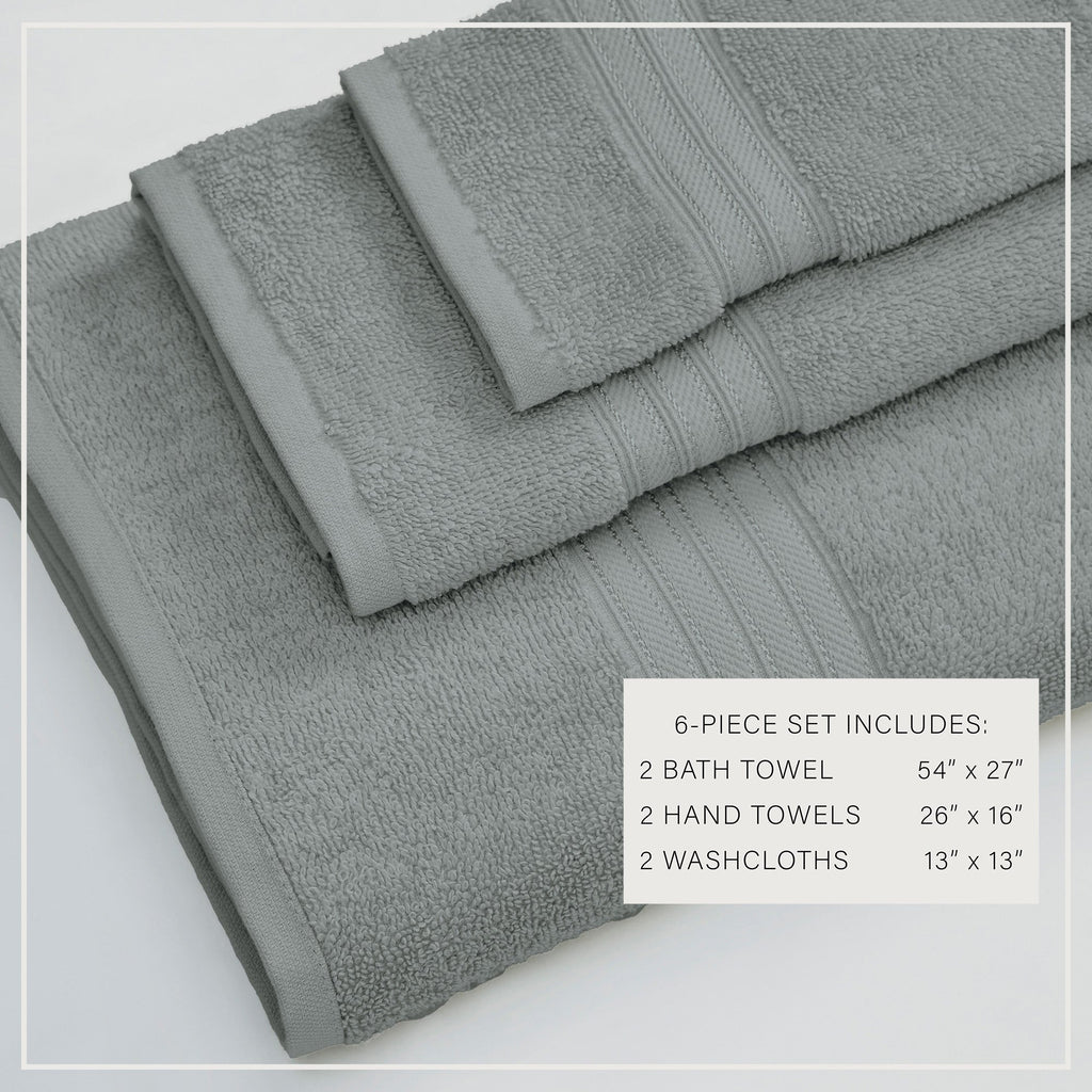 Cotton Terry Bath Towel Set - Cooper Collection