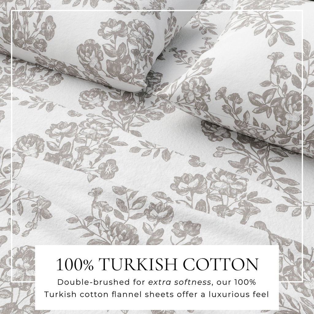 Turkish Cotton Flannel Sheet - Belle Collection